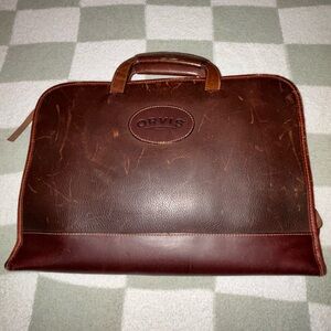Orvis Brown Leather Men's Bag/breifcase
